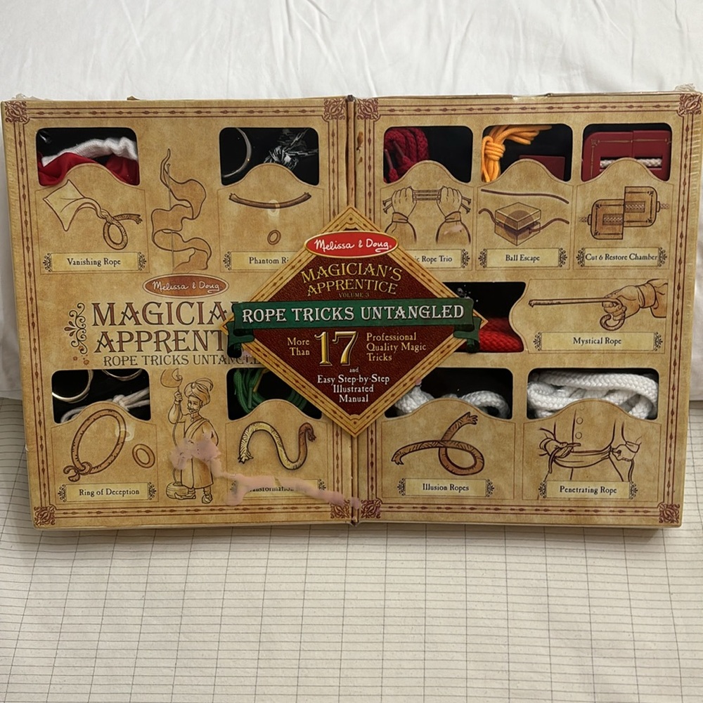 Melissa & Doug Magicians Apprentice Vol. 3 Rope Tricks Untangled Ages 8+ NEW